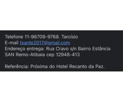 Chácara com 1380 metros na Estância San Remo em Atibaia - SP