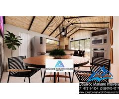 Chalé no Camping El Sombrero em Vargem SP