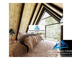 Chalé no Camping El Sombrero em Vargem SP