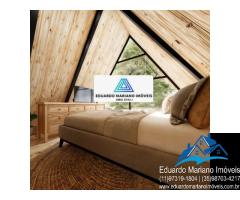 Chalé no Camping El Sombrero em Vargem SP