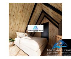 Chalé no Camping El Sombrero em Vargem SP