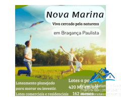 Lançamento terrenos no Residencial Nova Marina em Bragança Paulista SP