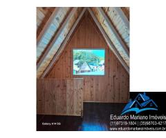 Chalé no Camping El Sombrero em Vargem SP