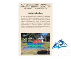 Chalé no Camping El Sombrero em Vargem SP